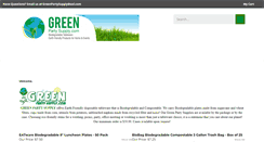 Desktop Screenshot of greenpartysupply.com