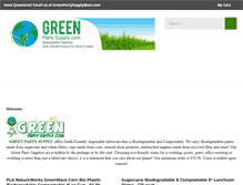 Tablet Screenshot of greenpartysupply.com